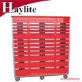 Steel 72 inch Trolley Tool Cabinet with 33 Drawers from Haylite